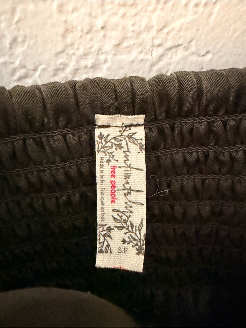 Free People Satiny Dark Coffee Cami with Ruched V-Neck Size SP - Picture 2 of 6